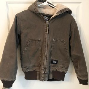 Walls Canvas Kids Winter Coat Jacket Brown 12/14